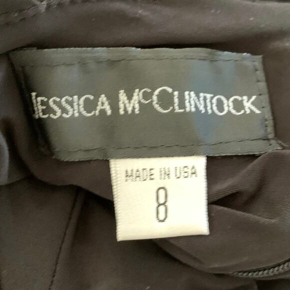 Jessica McClintock Women Sleeveless Bodycon Black Formal Party Maxi Dress Size 8 - Picture 6 of 12